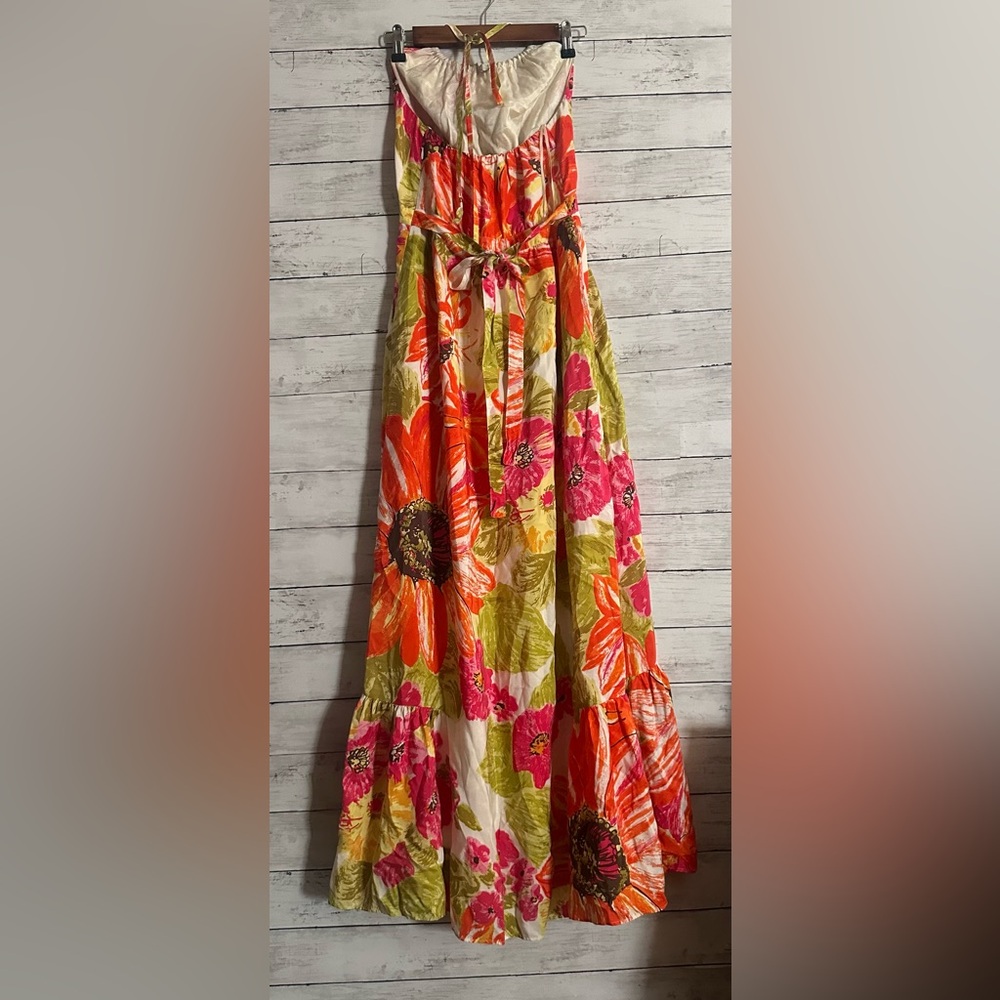 Antropologíe 100% Silk Lil Dress Size 2 1 - Picture 4 of 12